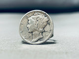 Best Vintage Native American Navajo Sterling Silver Mercury Dime Ring-Nativo Arts