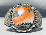 Authentic Vintage Native American Navajo Petrified Wood Sterling Silver Bracelet-Nativo Arts
