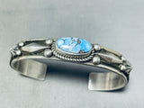 Native American Albert Jake Golden Hill Turquoise Sterling Silver Bracelet-Nativo Arts