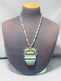 Raymond Lovato!! Important Vintage Santo Domingo Pot Sterling Silver Necklace-Nativo Arts