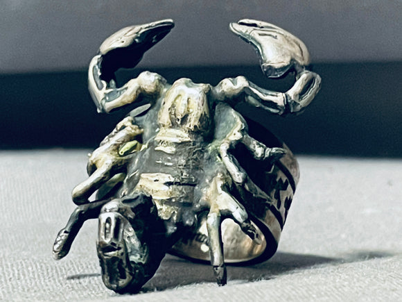 The Best Vintage Native American Navajo Scorpion Sterling Silver Ring-Nativo Arts