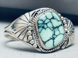 One Of The Best Vintage Native American Navajo Variscite Sterling Silver Bracelet-Nativo Arts