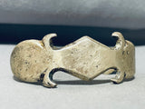 Thorns And Thick Vintage Native American Navajo Sterling Silver Bracelet Cuff Old-Nativo Arts
