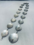 Marvelous Vintage Native American Navajo Sterling Silver Concho Belt-Nativo Arts