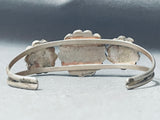 M Zunie Stunning Native American Zuni Sleeping Beauty Turquoise Sterling Silver Bracelet