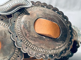 Early 1900's Vintage Native American Navajo 1st Phase Sterling Silver Concho Belt Old-Nativo Arts