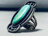 Interesting Vintage Native American Navajo Royston Turquoise Sterling Silver Ring-Nativo Arts