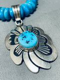 One Of The Best Vintage Native American Navajo Thomas Singer Sterling Silver Necklace-Nativo Arts