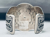 Very Rare Early Thomas Singer Vintage Native American Navajo Turquoise Sterling Silver Bracelet-Nativo Arts