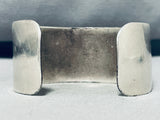 Tremendous Vintage Native American Navajo Carico Lake Turquoise Sterling Silver Cuff-Nativo Arts