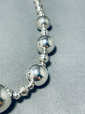 Dazzling Vintage Native American Navajo Sterling Silver Necklace-Nativo Arts