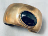 The Best Vintage Orville Tsinnie Brass Jet Stone Bracelet