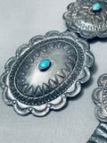 Very Old Wylie Family Vintage Native American Navajo Turquoise Sterling Silver Concho Belt-Nativo Arts