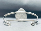 Important Vintage Native American Navajo Lander Blue Turquoise Sterling Silver Bracelet-Nativo Arts