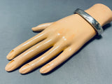Important Vintage Native American Navajo Jim King Jr Sterling Silver 14k Gold Bracelet-Nativo Arts