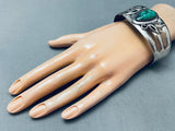 Rare Vintage Native American Navajo Royston Turquoise Sterling Silver Bracelet Old-Nativo Arts