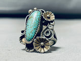 Superb Vintage Native American Navajo Royston Turquoise Sterling Silver Ring-Nativo Arts