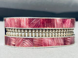 6-1/2 Wrist Best Native American Navajo Spiny Oyster Purple Sterling Silver Bracelet Cuff-Nativo Arts