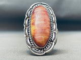 Important Ben Begaye Vintage Native American Navajo Shell Sterling Silver Ring-Nativo Arts