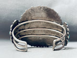 Museum Quality Vintage Native American Navajo Mid Century Turquoise Sterling Silver Bracelet