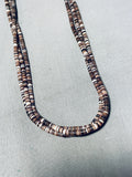 Fab Vintage Santo Domingo Dark Heishi Sterling Silver Necklace-Nativo Arts