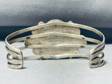 Danny Etsitty Ancient Tree Sap Vintage Native American Navajo Sterling Silver Bracelet-Nativo Arts