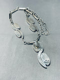 One Of The Finest Vintage Native American Zuni Turquoise Sterling Silver Necklace-Nativo Arts