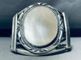One Of The Best Ever Vintage Native American Navajo Pearl Sterling Silver Bracelet-Nativo Arts