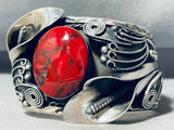 The Best Vintage Red Jasper Sterling Silver Bracelet Cuff-Nativo Arts