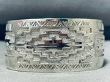 Fred Douglas Native American Navajo Sterling Silver Bracelet-Nativo Arts