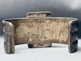One Of The Best Vintage Native American Navajo Inlay Sterling Silver Bracelet-Nativo Arts