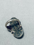 Fascinating Vintage Native American Navajo Godber Turquoise Sterling Silver Ring-Nativo Arts
