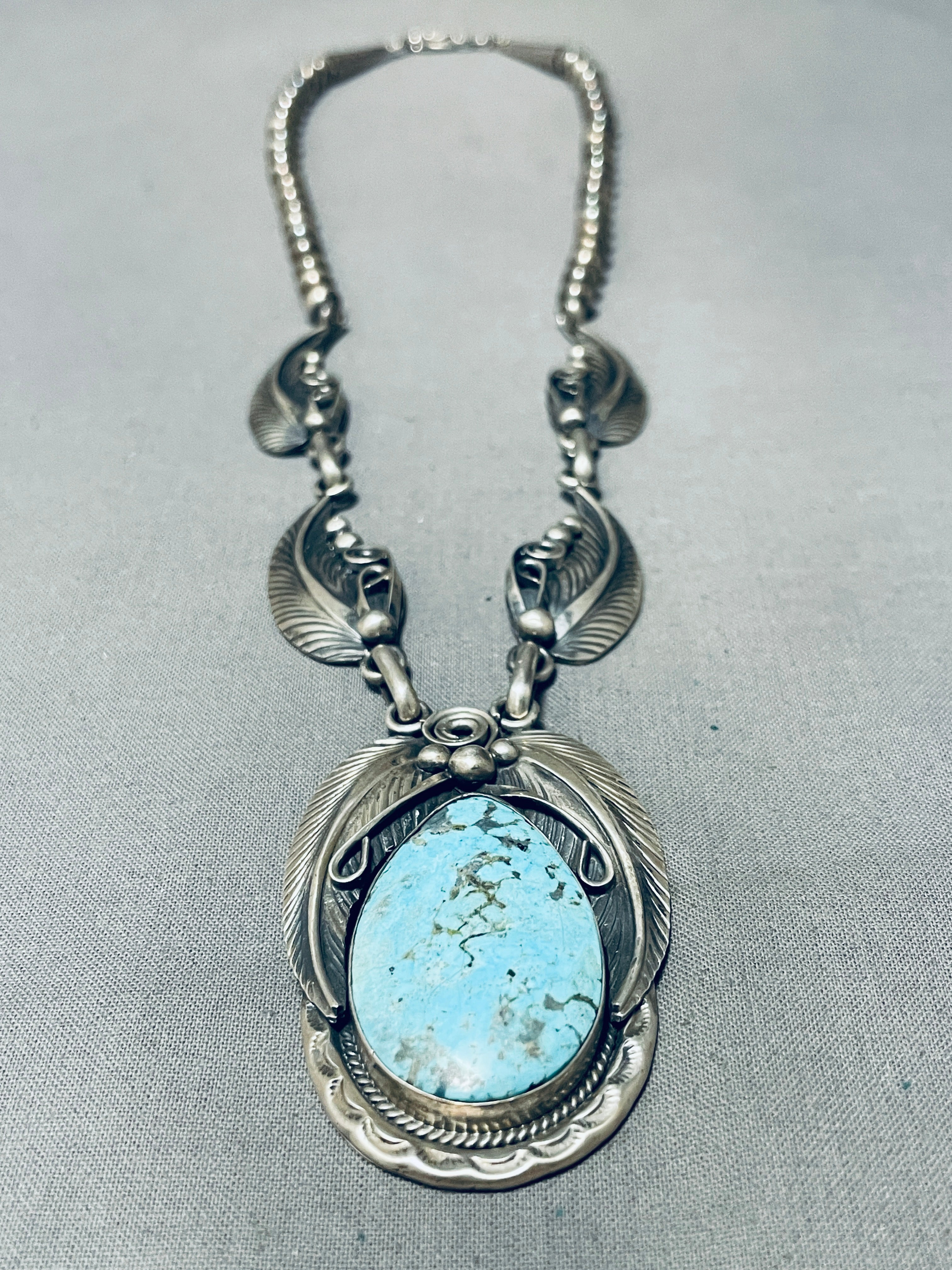 Davey Morgan Vintage Native American Navajo Turquoise Sterling