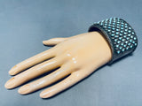 One Of Best Ever Vintage Native American Navajo Snake Eyes Turquoise Sterling Silver Bracelet-Nativo Arts