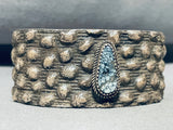 Dry Creek Turquoise And Buttons!! Vintage Native American Navajo Sterling Silver Bracelet-Nativo Arts