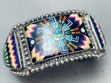 One Of The Most Intricate Ever Vintage Southwest Sterling Silver Bracelet-Nativo Arts