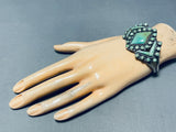 One Of The Most Unique Vintage Native American Navajo Royston Turquoise Sterling Silver Bracelet-Nativo Arts