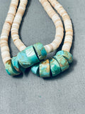 Native American The Best Vintage Santo Domingo Warren Nieto Turquoise Inlay Necklace