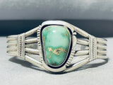 Amazing Vintage Signed Native American Navajo Damale Turquoise Sterling Silver Bracelet-Nativo Arts