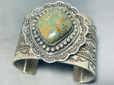 132 Grams Native American Navajo Royston Turquoise Sterling Silver Signed Bracelet-Nativo Arts