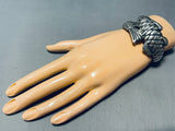 The Most Unique Vintage Fish Sterling Silver Bracelet Cuff-Nativo Arts