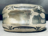 Native American Orville Tsinnie Vintage Navaj Thick Sterling Silver Bracelet-Nativo Arts