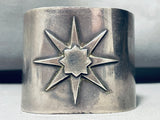 Northstar Vintage Hand Wrought Sterling Silver Wide Bracelet Cuff-Nativo Arts