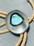 Tremendous Vintage Native American Navajo Royston Turquoise Sterling Silver Bolo-Nativo Arts