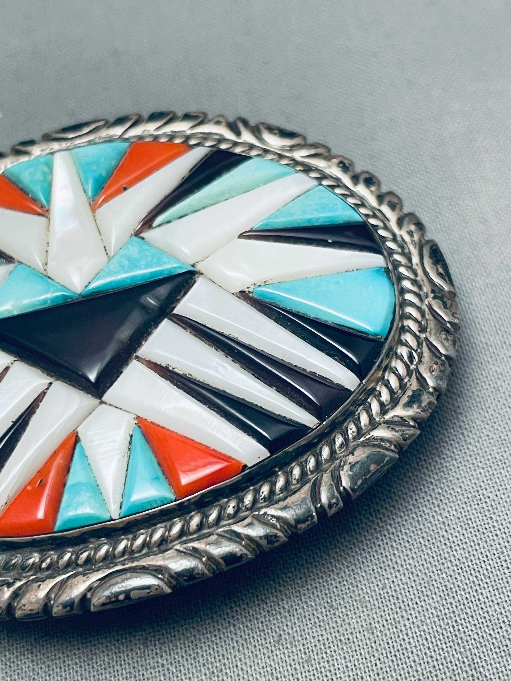 One Of The Best Ever Vintage Native American Zuni Turquoise 