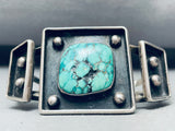One Of The Best Ever Vintage Native American Navajo Turquoise Sterling Silver Bracelet-Nativo Arts