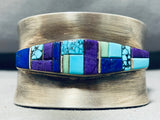 Important Chee Family 6 Inch Wrist Vintage Native American Navajo Sterling Silver Bracelet-Nativo Arts
