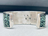 One Of Best Ever 6 Inch Wrist Vintage Native American Navajo Turquoise Sterling Silver Bracelet-Nativo Arts