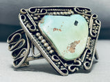 Heavy 87 G Vintage Navajos Natural Royston Sterling Silver Bracelet-Nativo Arts
