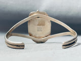 Austin Long Vintage Native American Navajo Turquoise Sterling Silver Bracelet